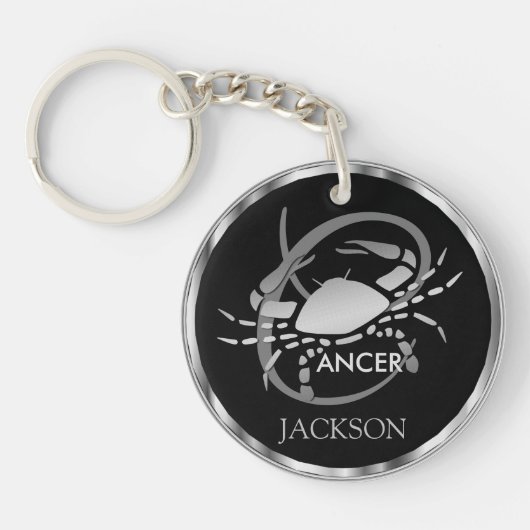 Porte-clés Cancer ♋ le crabe - Panneau zodiaque (Devant)