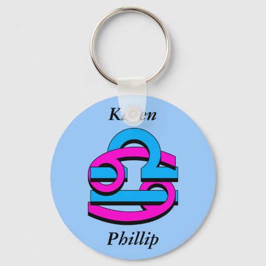 Porte-clés Cancer & Libra PkBl (Recto)