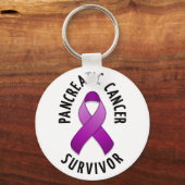 Porte-clés Cancer pancréatique Porte - clé survivant (Recto)