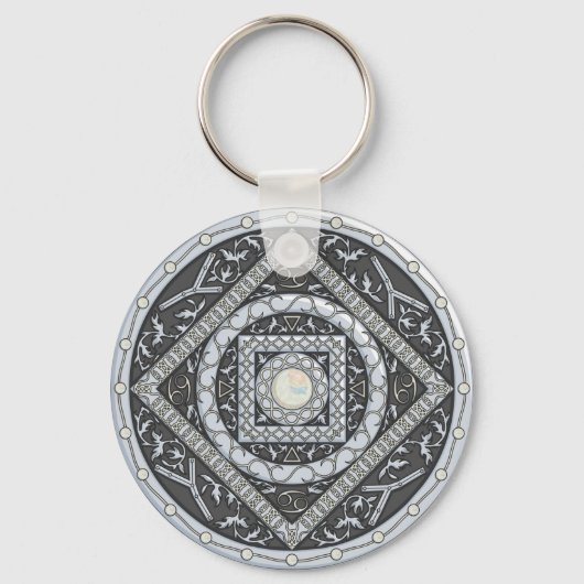 Porte-clés Cancer Porte - clé Mandala (Recto)