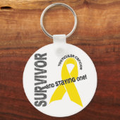 Porte-clés Cancer testiculaire Survivant (Recto)