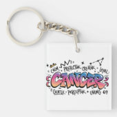 Porte-clés Cancer Zodiac Graffiti  (Devant)