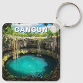 Porte-clés Cancun Mexico Travel Cenote (Dos)