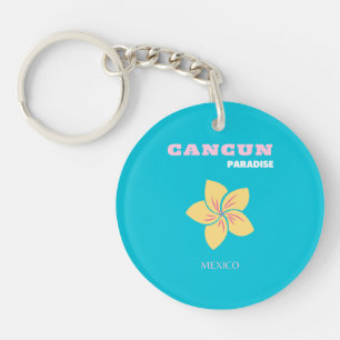 Porte-clés Cancun Travel Art, Mexique Travel Art, Preppy, Ble