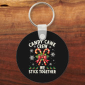 Porte-clés Candy Cane Crew We Stick Together Christmas Costum (Recto)
