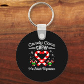 Porte-clés Candy Cane Heart Crew We Stick Together Matching P (Recto)