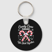 Porte-clés Candy Cane Squad Cute Christmas Matching Design (Recto)