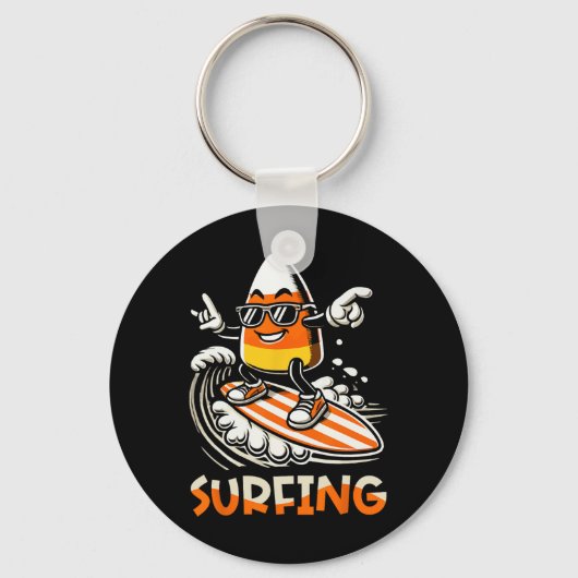 Porte-clés Candy Corn Funny Halloween Design (Recto)
