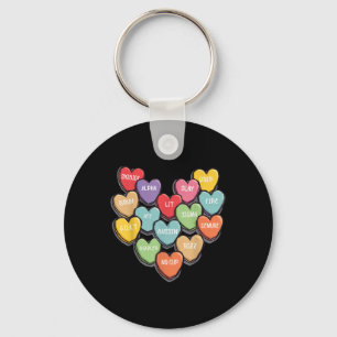 Porte-clés Candy Heart Slang Mots Valentines Day For School,