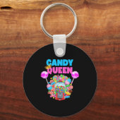 Porte-clés Candy Queen Shirt Funny Lollip Candy Lover Humor (Recto)