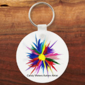 Porte-clés Candy Waters Artiste de l'autisme (Recto)