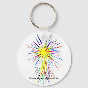 Porte-clés Candy Waters Artiste de l'autisme
