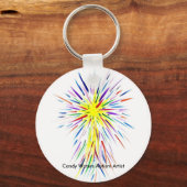Porte-clés Candy Waters Artiste de l'autisme (Recto)