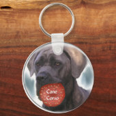 Porte-clés Cane Corso Cadeaux de Noël (Recto)