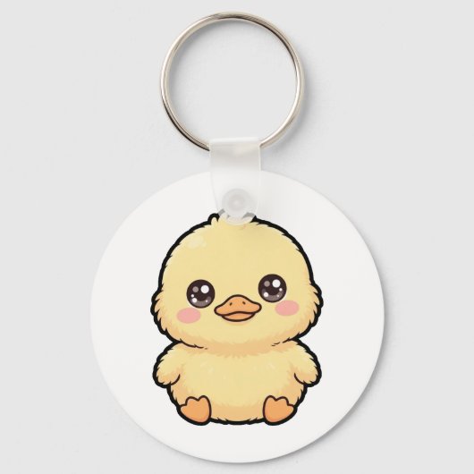 Porte-clés Caneton Bébé Canard Mignon (Recto)