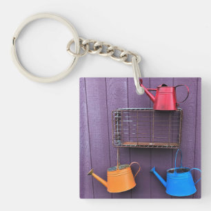 Porte-clés Canettes d'eau colorées