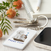 Porte-clés caniche (Devant droit)