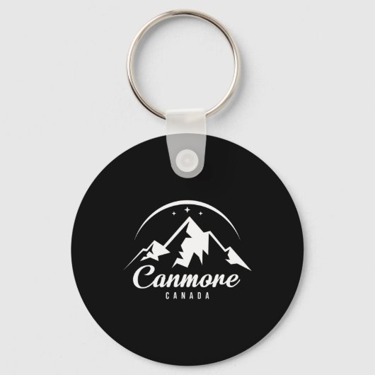Porte-clés Canmore Canada Station de ski Ski Snowboard (Recto)