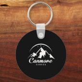 Porte-clés Canmore Canada Station de ski Ski Snowboard (Recto)