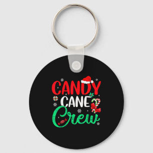 Porte-clés Canne de bonbon de Noël drôle de vacances famille