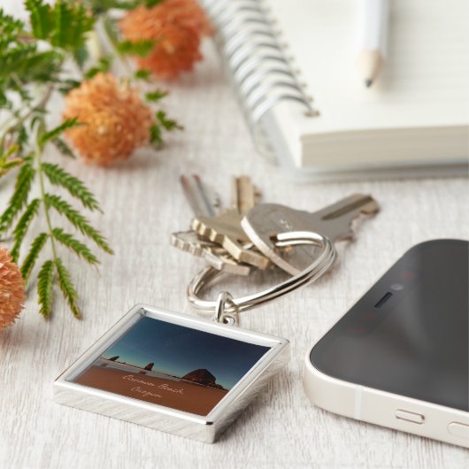 Porte-clés Cannon Beach Oregon Haystack Rock (Côté)