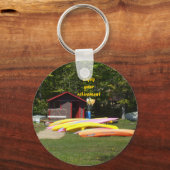 Porte-clés Canoës de retraite (Recto)