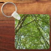 Porte-clés Canopée du printemps Feuille Green Nature Scene (Recto)