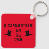 Porte-clés Canot À Voiliers Étroits À Louer (Dos)