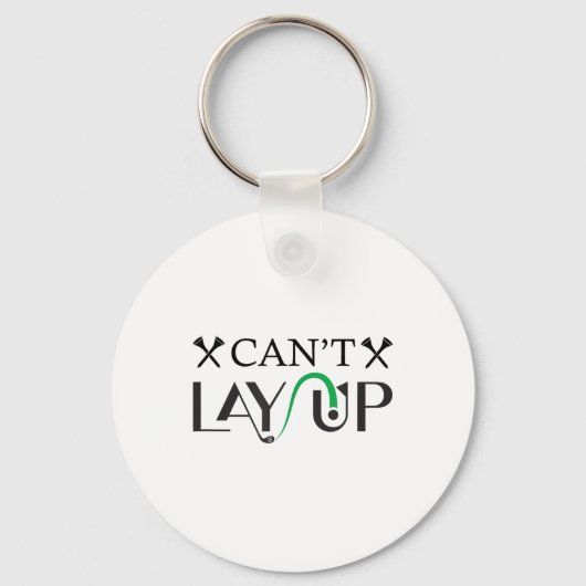 Porte-clés Cant Lay Up Logo Funny Golf _1 (Recto)