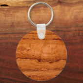 Porte-clés Canyon en cuivre Granite, or ambre montagnes de Se (Recto)