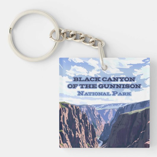 Porte-clés Canyon noir du parc national Gunnison CO (Devant)