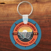 Porte-clés Canyon Noir Du Parc National Gunnison Compass (Recto)