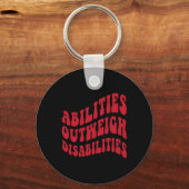 Porte-clés Capacités par rapport aux déficiences Psychologie  (Verso)