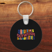 Porte-clés Capacités par rapport aux déficiences Psychologie (Verso)