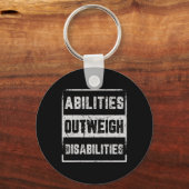 Porte-clés Capacités par rapport aux déficiences Sensibilisat (Verso)