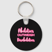 Porte-clés Capacités par rapport aux incapacités Enseignant s (Verso)