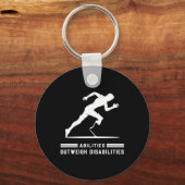 Porte-clés Capacités supérieures aux déficiences Courir un ma (Recto)