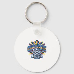 Porte-clés Cape Verde Football 2026 Football Gras Country Typ