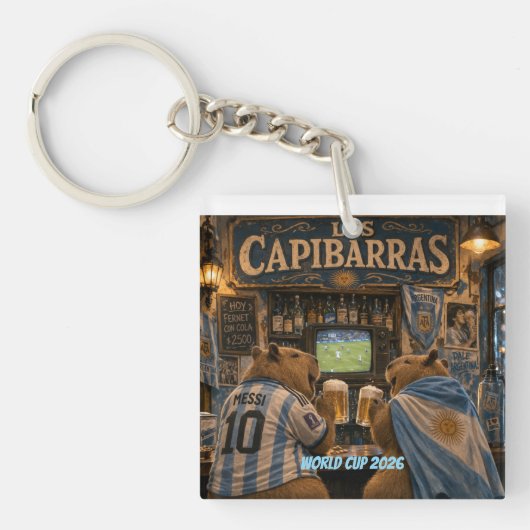 Porte-clés Capibarra Stickers bar ilusión (Devant)