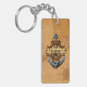 Porte-clés Capitaine Anchor et roue (Devant gauche)