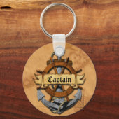 Porte-clés Capitaine Ancre Et Roue (Recto)