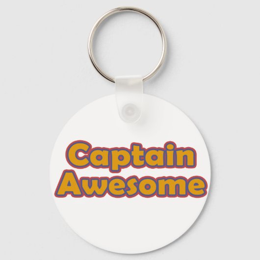 Porte-clés Capitaine Awesome (Recto)