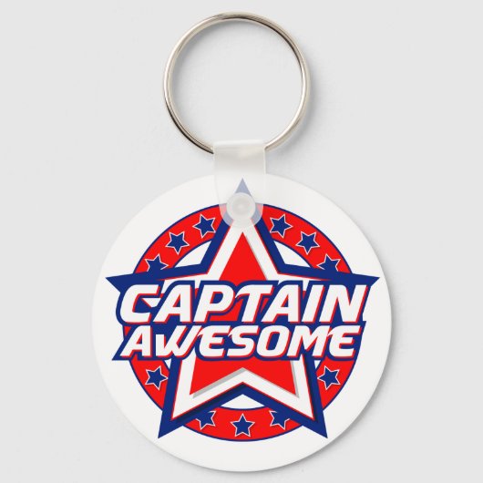 Porte-clés Capitaine Awesome (Recto)