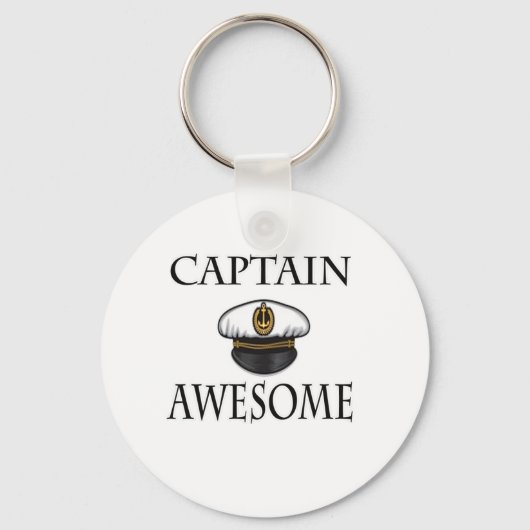 Porte-clés Capitaine Awesome (Recto)