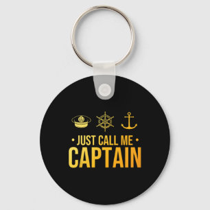Porte-clés Capitaine de bateau cool Art pour hommes femmes vo