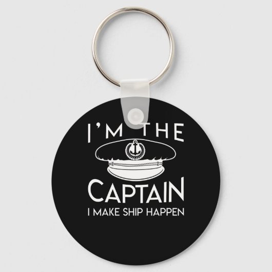 Porte-clés Capitaine Marche Arrivée Capitaine Bateau (Recto)