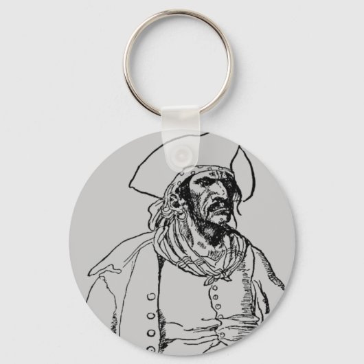 Porte-clés Capitaine pirate (Recto)