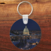 Porte-clés Capitole américain la nuit (Recto)