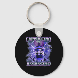 Porte-clés Cappuccino Ino Amateurs de café Italien Brainrot m