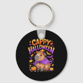 Porte-clés Cappy Halloween Capybara Witch  (Recto)